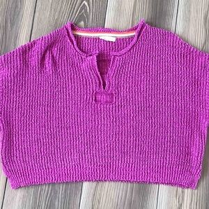 Vibrant Pink Knit Top
